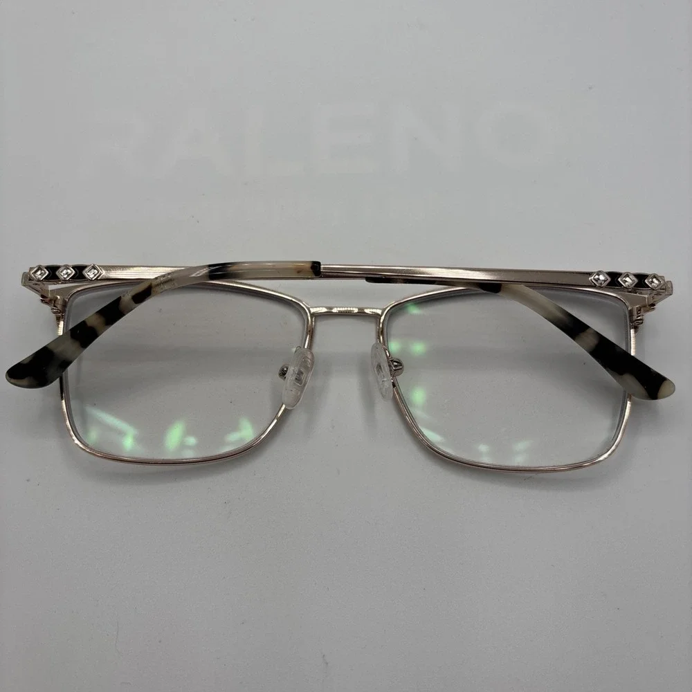 Marie Claire Women's 6346 Black/Gold Eyeglasses Frames Size 54-17-140mm #C190